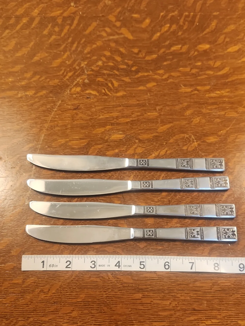 Vintage Towle SSC Stainless Flatware - Replacement Dinner Knives (Set of 4)